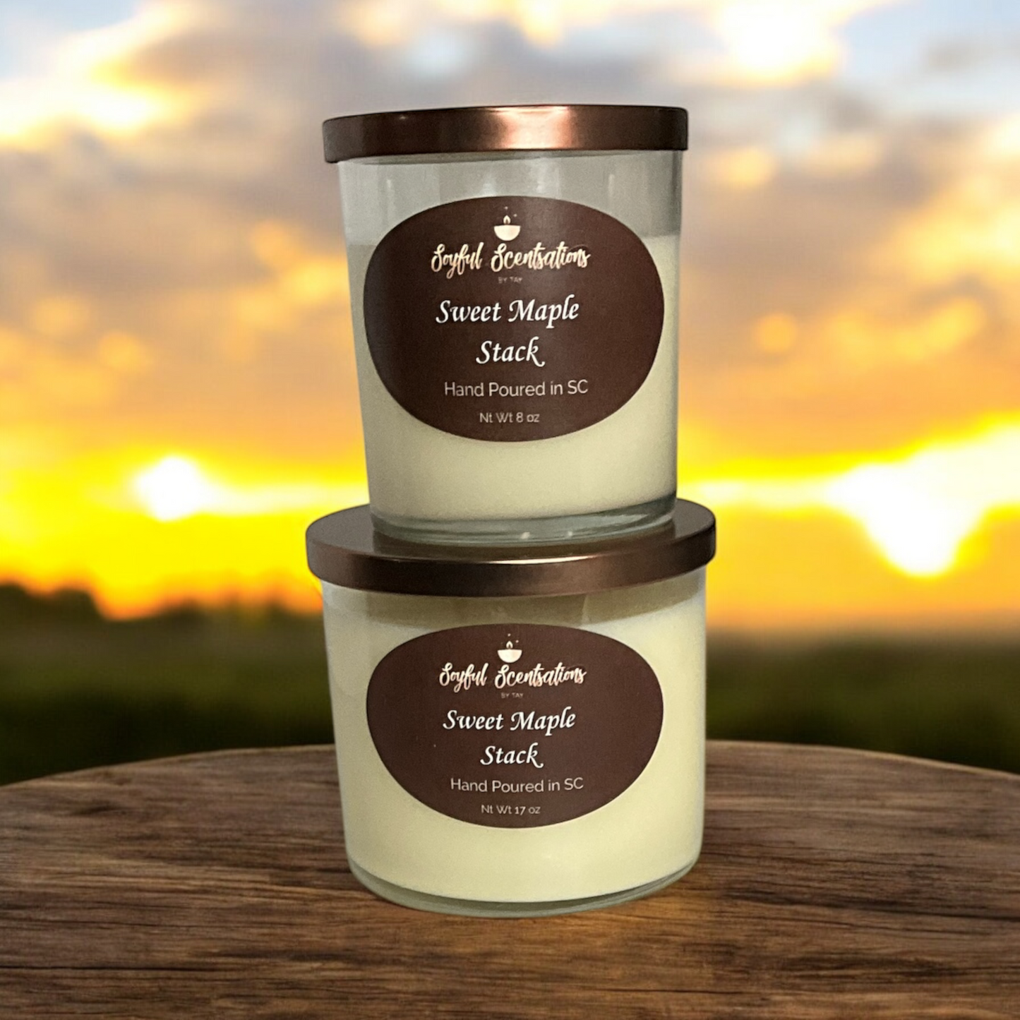 Sweet Maple Stack Candle